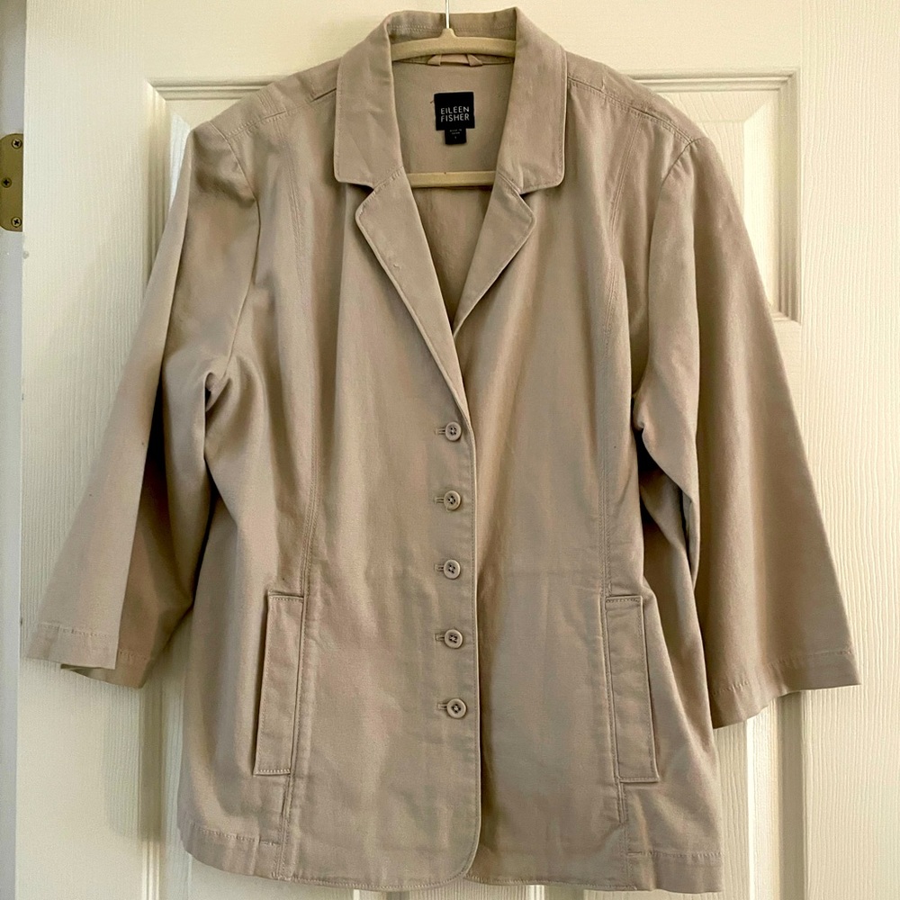 Eileen Fisher cotton blazer
